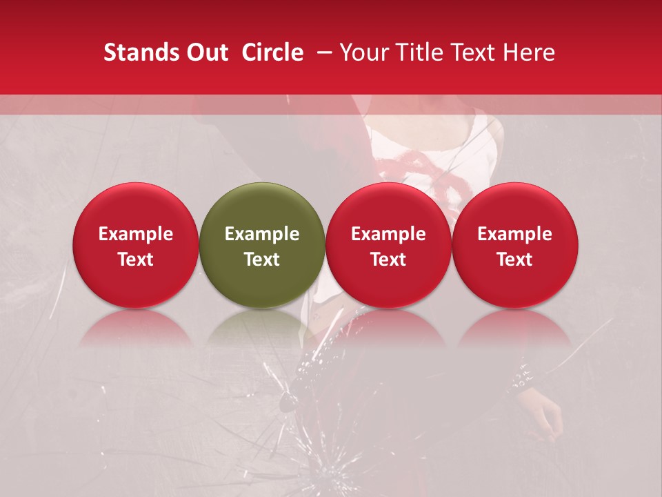 Haircut Outlaw Leg PowerPoint Template