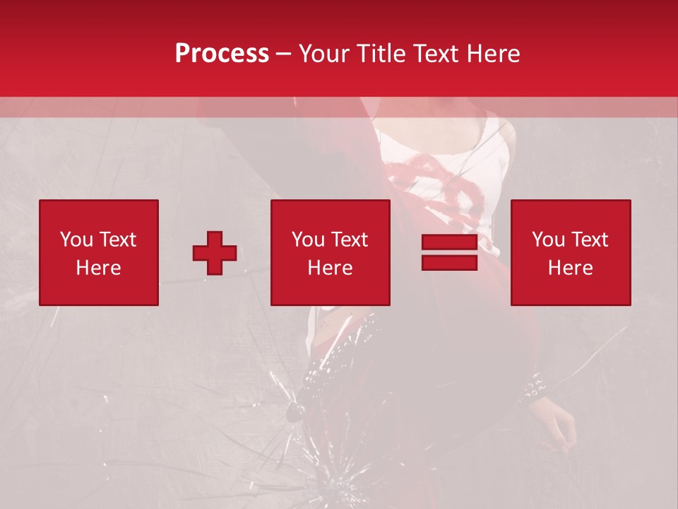 Haircut Outlaw Leg PowerPoint Template