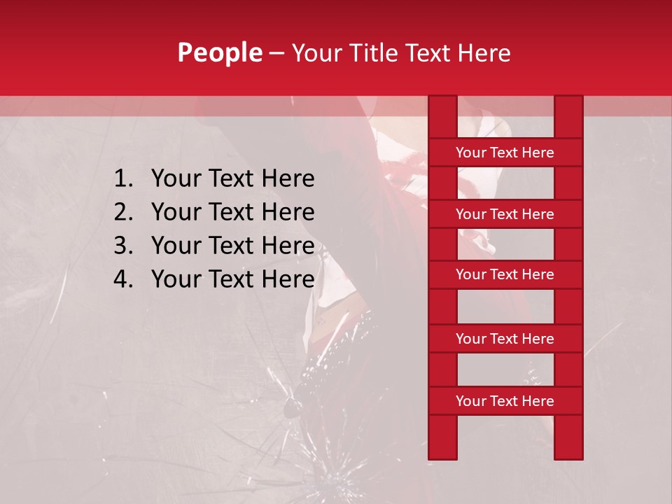 Haircut Outlaw Leg PowerPoint Template