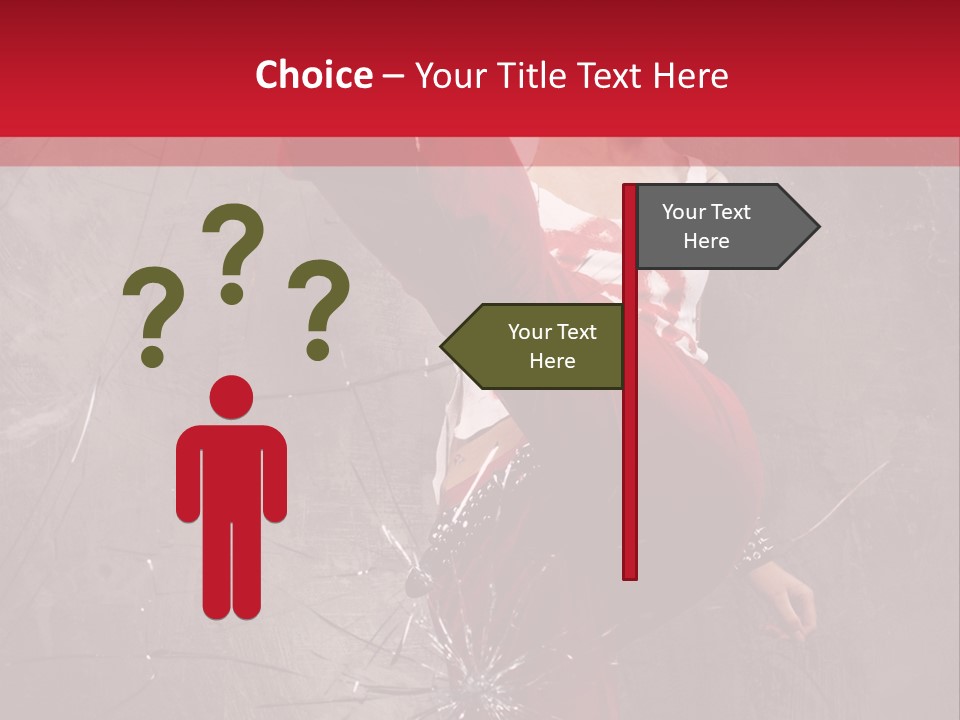 Haircut Outlaw Leg PowerPoint Template