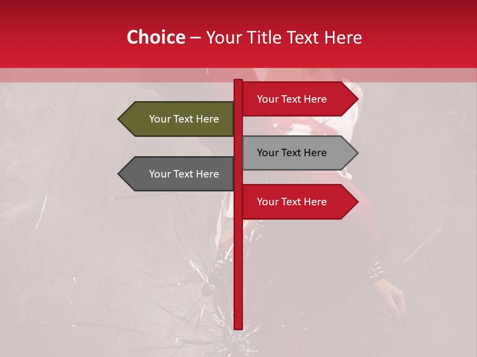 Haircut Outlaw Leg PowerPoint Template