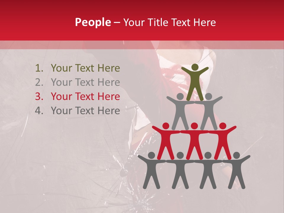 Haircut Outlaw Leg PowerPoint Template