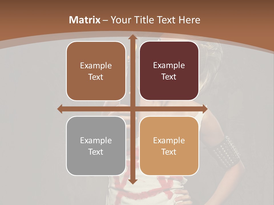 Woman People Punk PowerPoint Template