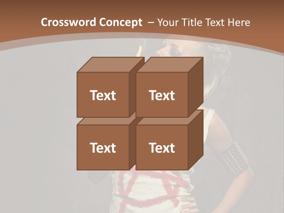 Woman People Punk PowerPoint Template