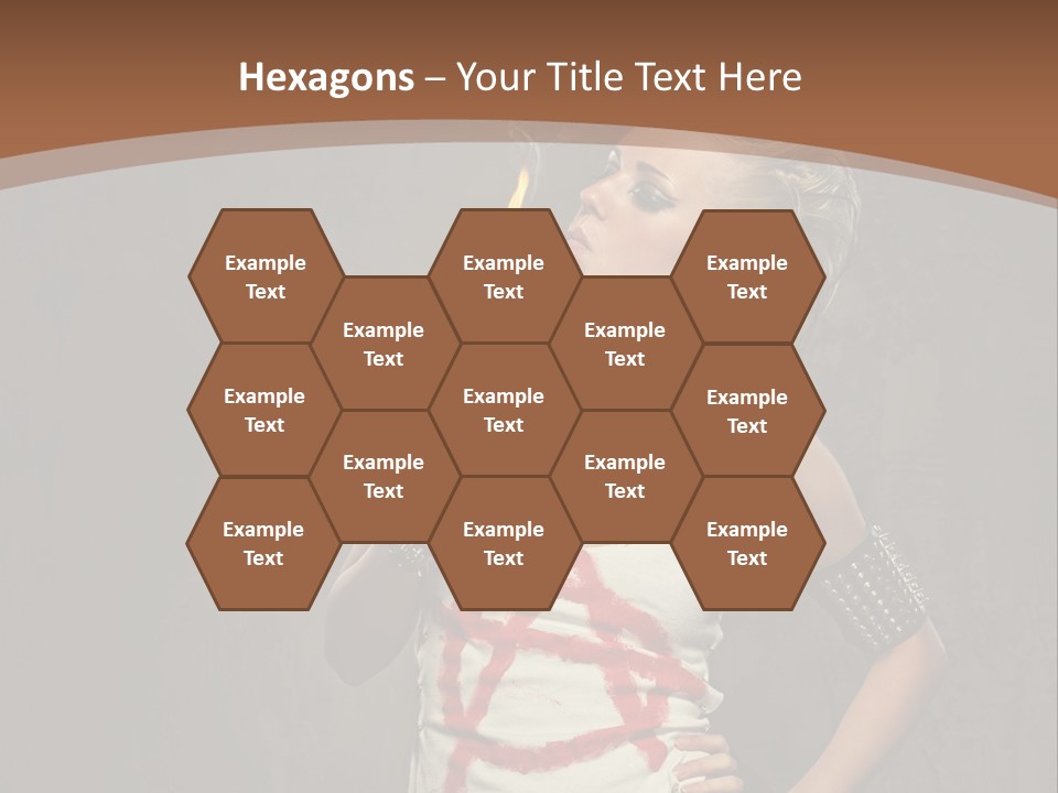 Woman People Punk PowerPoint Template