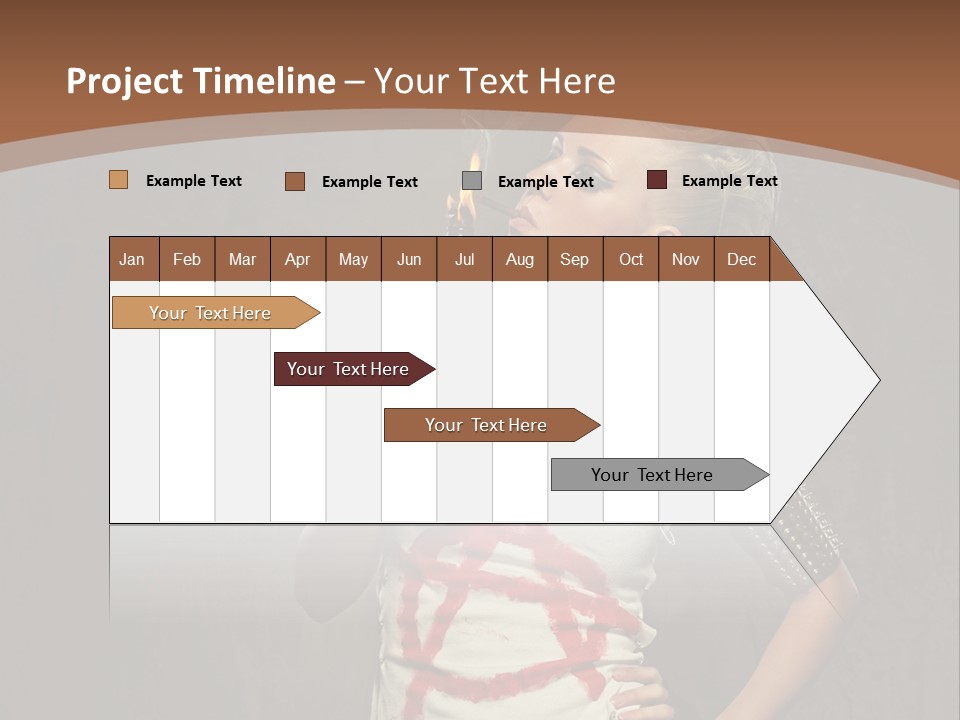 Woman People Punk PowerPoint Template