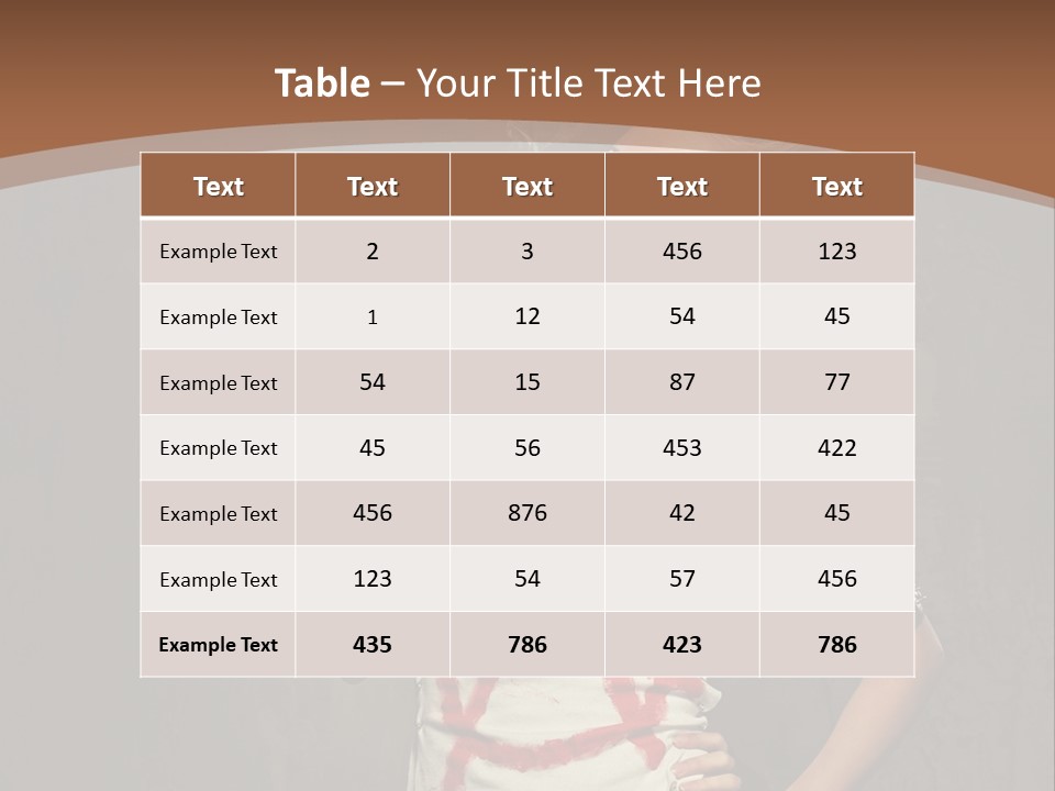 Woman People Punk PowerPoint Template