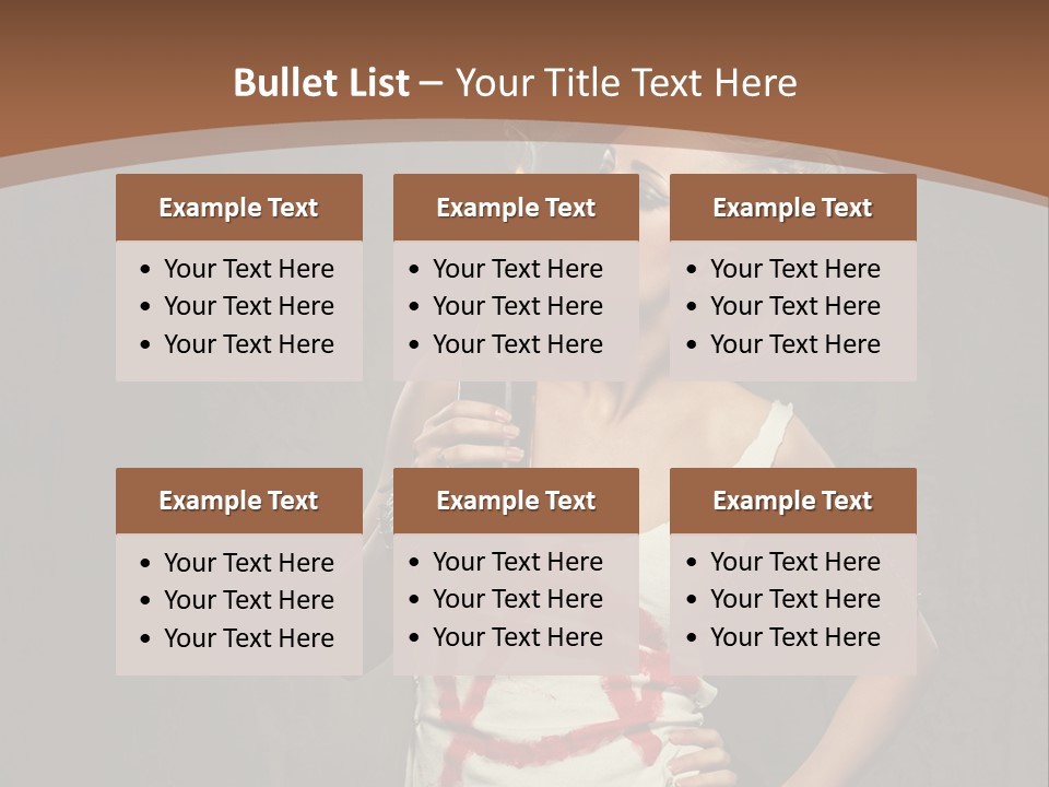 Woman People Punk PowerPoint Template