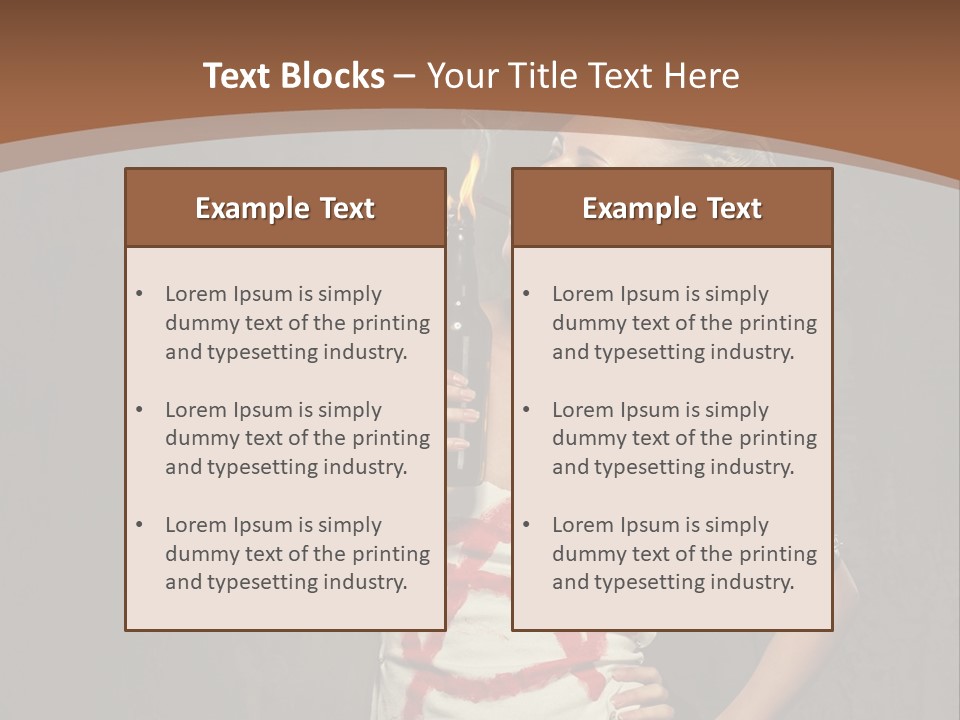 Woman People Punk PowerPoint Template