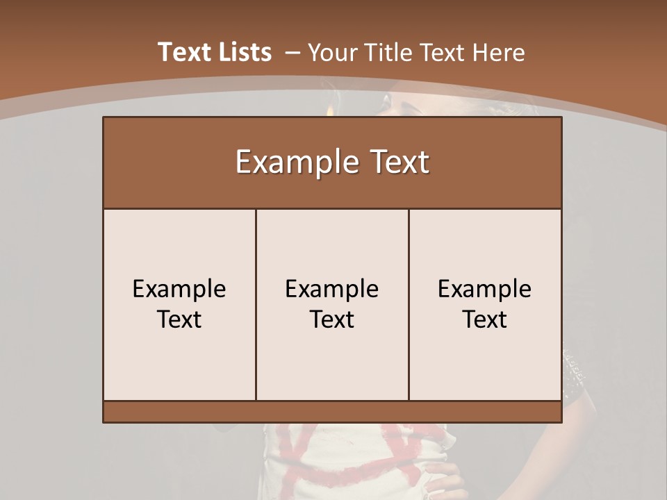 Woman People Punk PowerPoint Template
