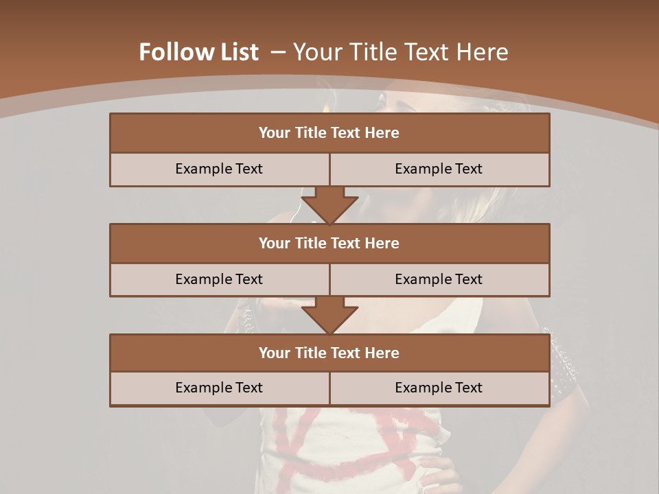 Woman People Punk PowerPoint Template