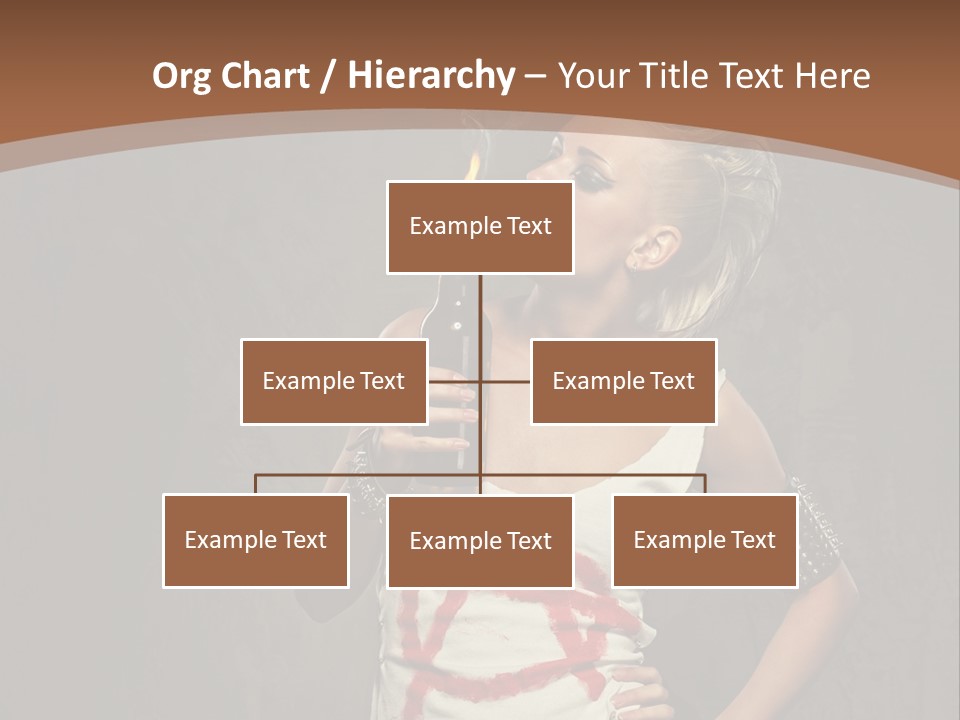 Woman People Punk PowerPoint Template