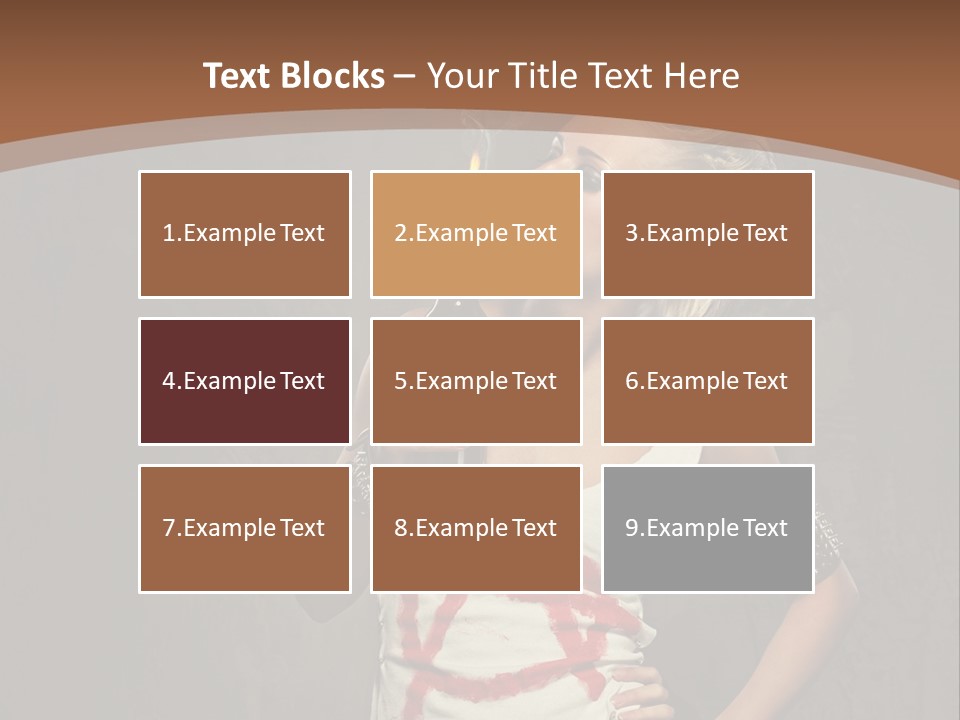 Woman People Punk PowerPoint Template