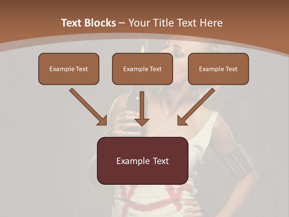 Woman People Punk PowerPoint Template