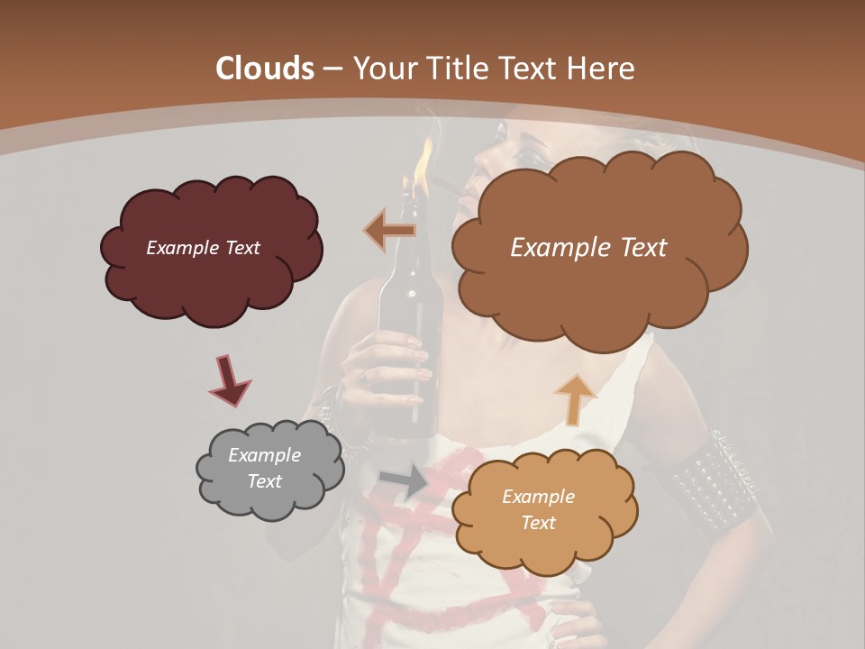 Woman People Punk PowerPoint Template