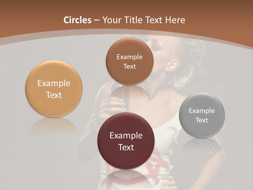 Woman People Punk PowerPoint Template