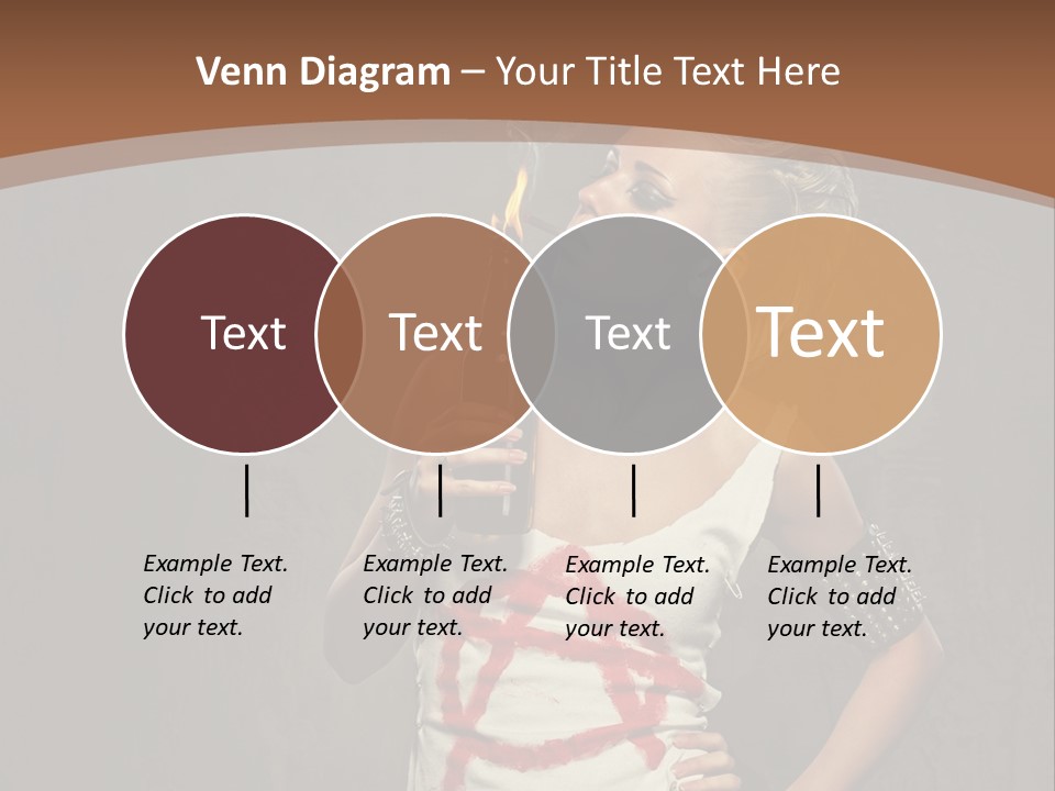 Woman People Punk PowerPoint Template