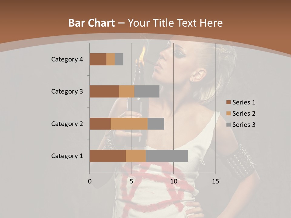 Woman People Punk PowerPoint Template