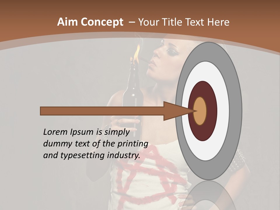 Woman People Punk PowerPoint Template