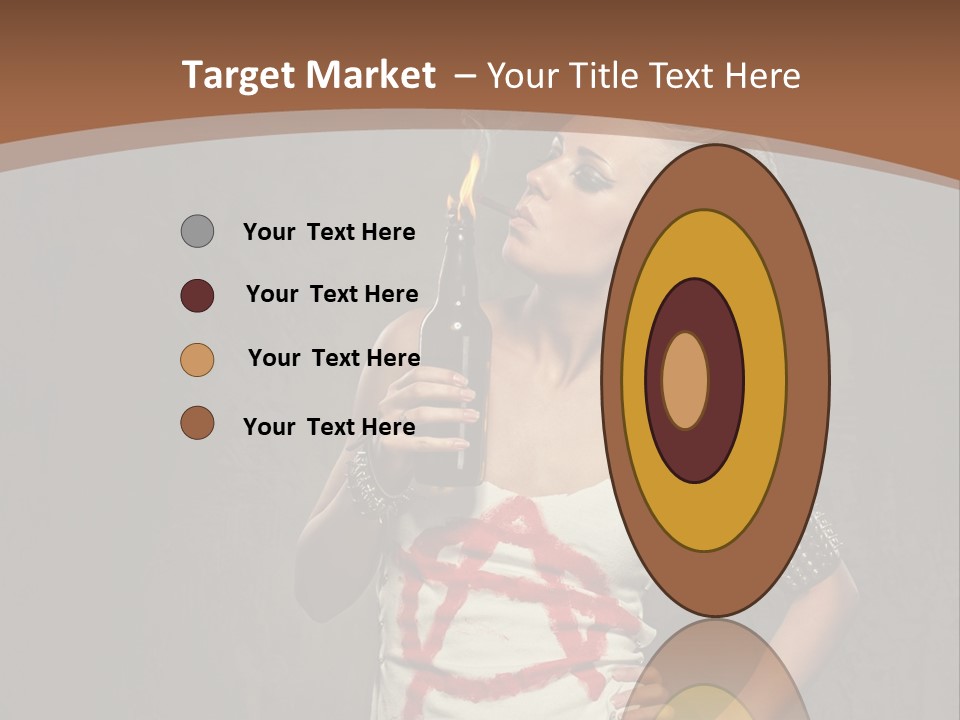 Woman People Punk PowerPoint Template