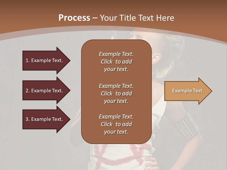 Woman People Punk PowerPoint Template