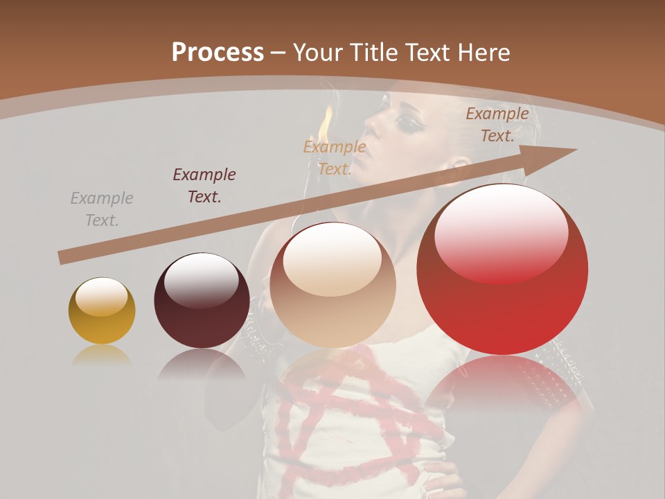 Woman People Punk PowerPoint Template