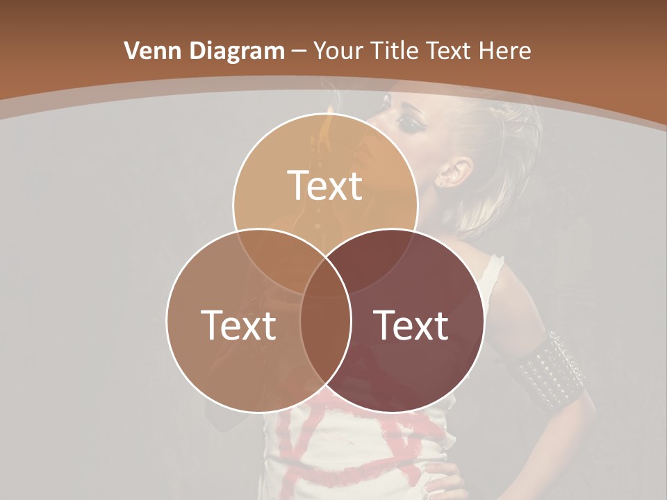 Woman People Punk PowerPoint Template