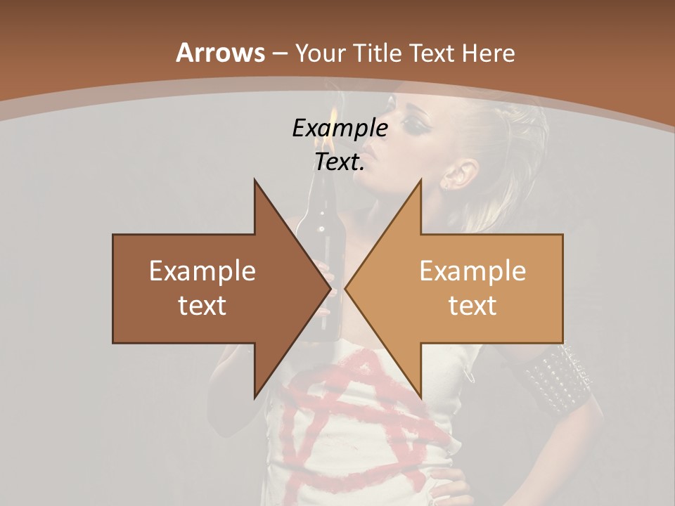 Woman People Punk PowerPoint Template