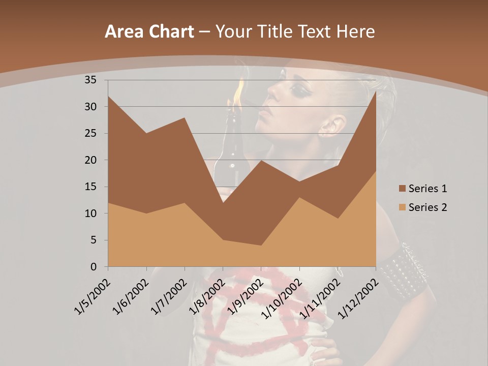 Woman People Punk PowerPoint Template