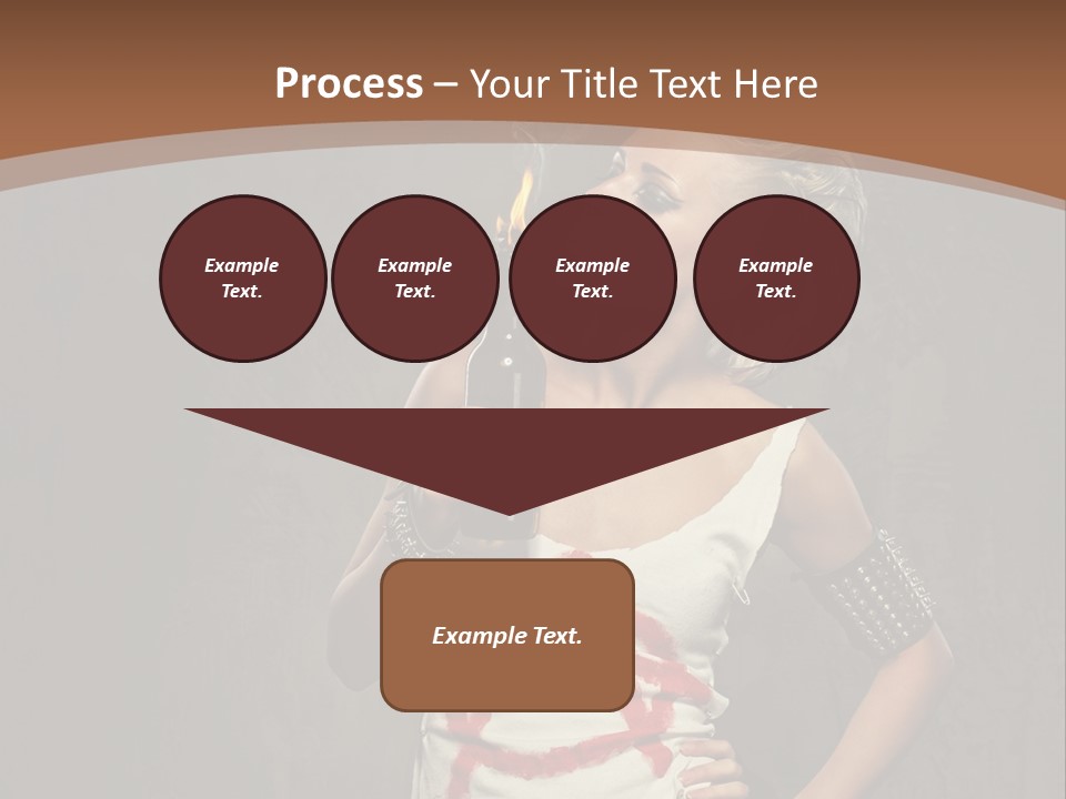 Woman People Punk PowerPoint Template