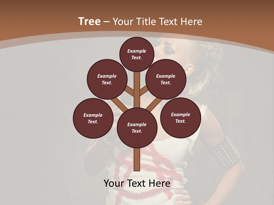 Woman People Punk PowerPoint Template