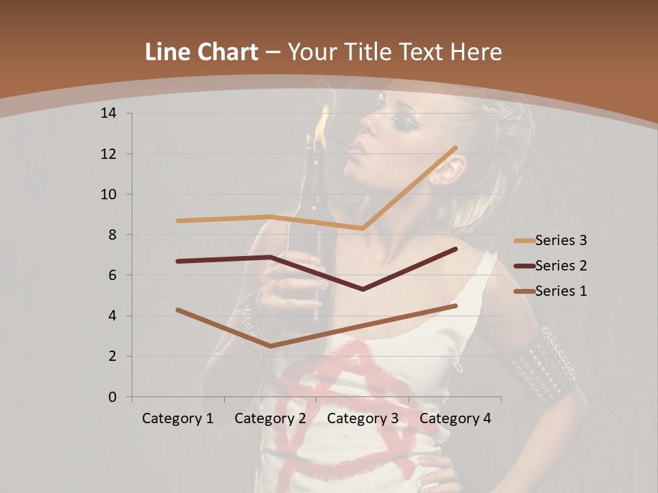 Woman People Punk PowerPoint Template