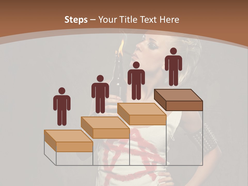 Woman People Punk PowerPoint Template