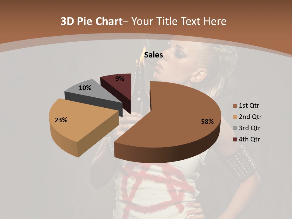 Woman People Punk PowerPoint Template