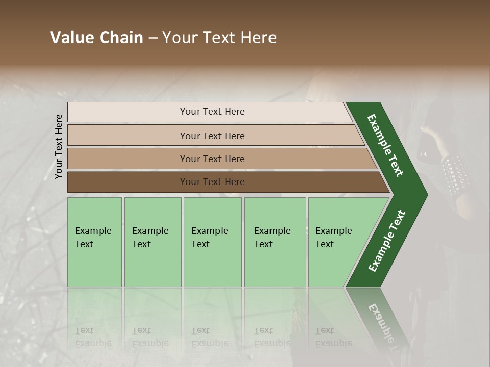 Grey Bracelet Caucasian PowerPoint Template