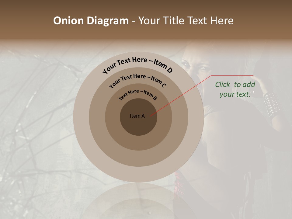 Grey Bracelet Caucasian PowerPoint Template