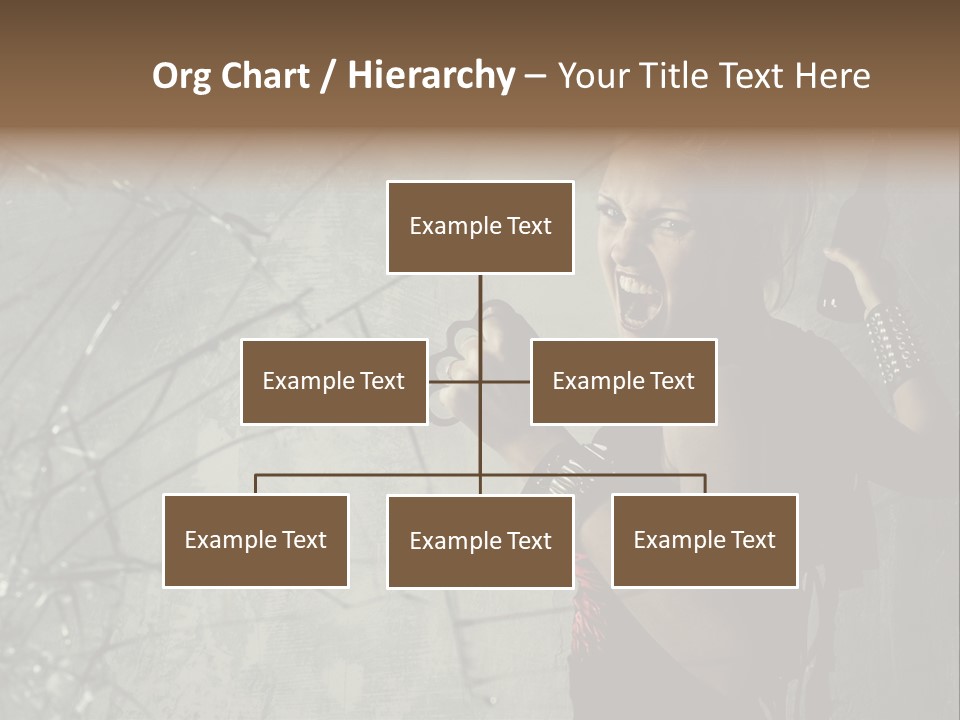 Grey Bracelet Caucasian PowerPoint Template