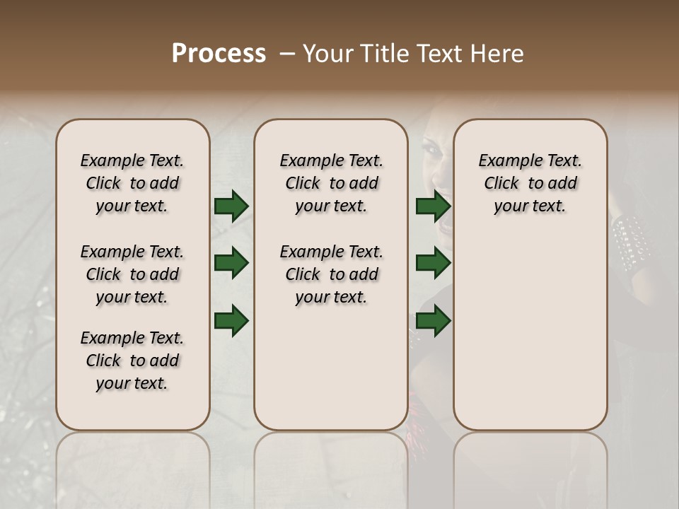Grey Bracelet Caucasian PowerPoint Template