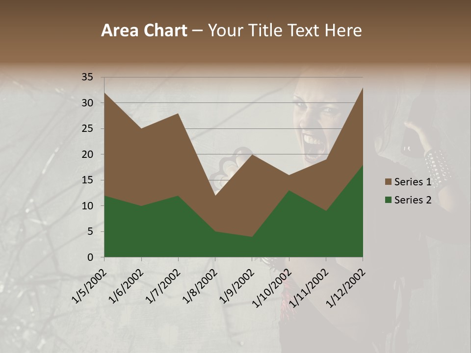 Grey Bracelet Caucasian PowerPoint Template