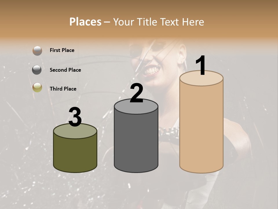 Adult Hairstyle Holding PowerPoint Template