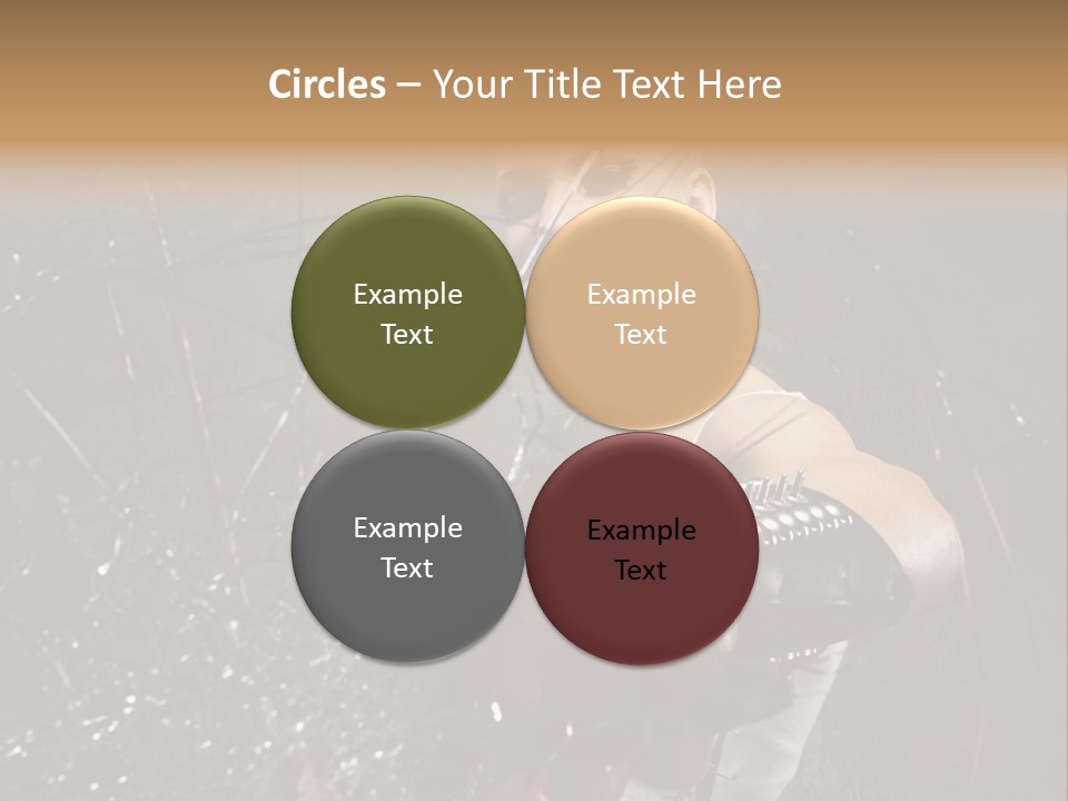 Adult Hairstyle Holding PowerPoint Template