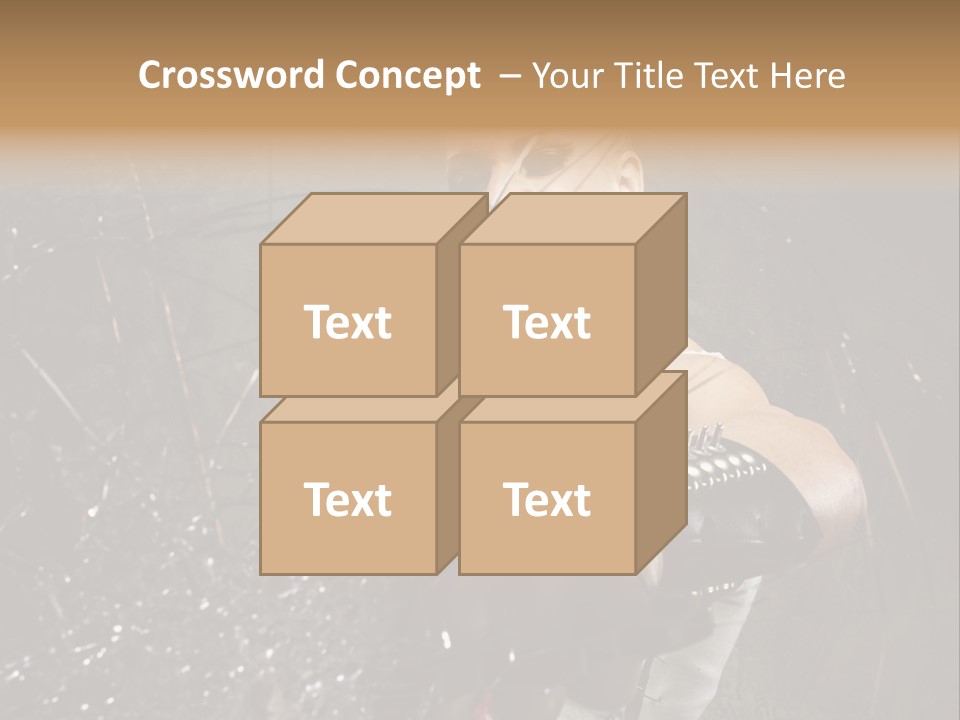 Adult Hairstyle Holding PowerPoint Template