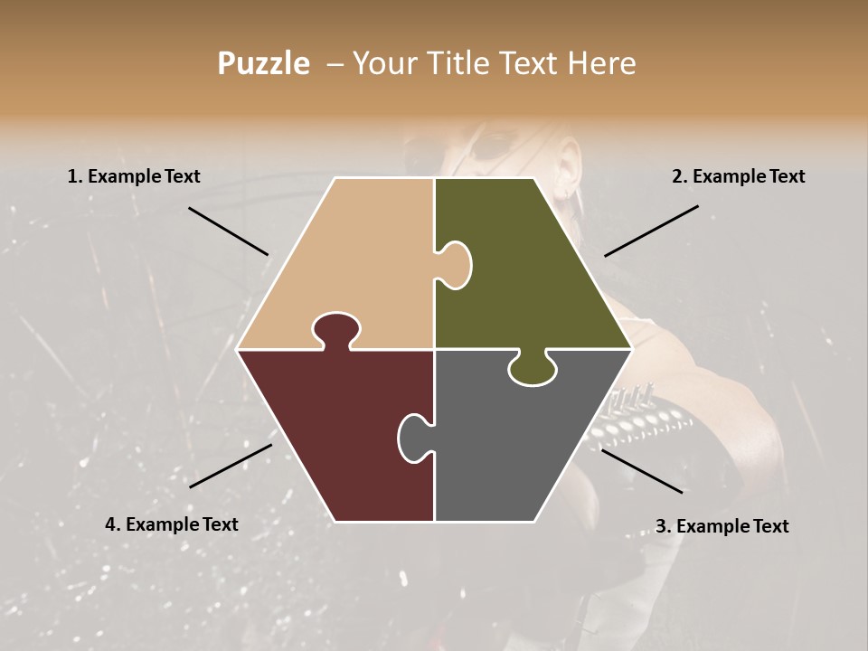 Adult Hairstyle Holding PowerPoint Template