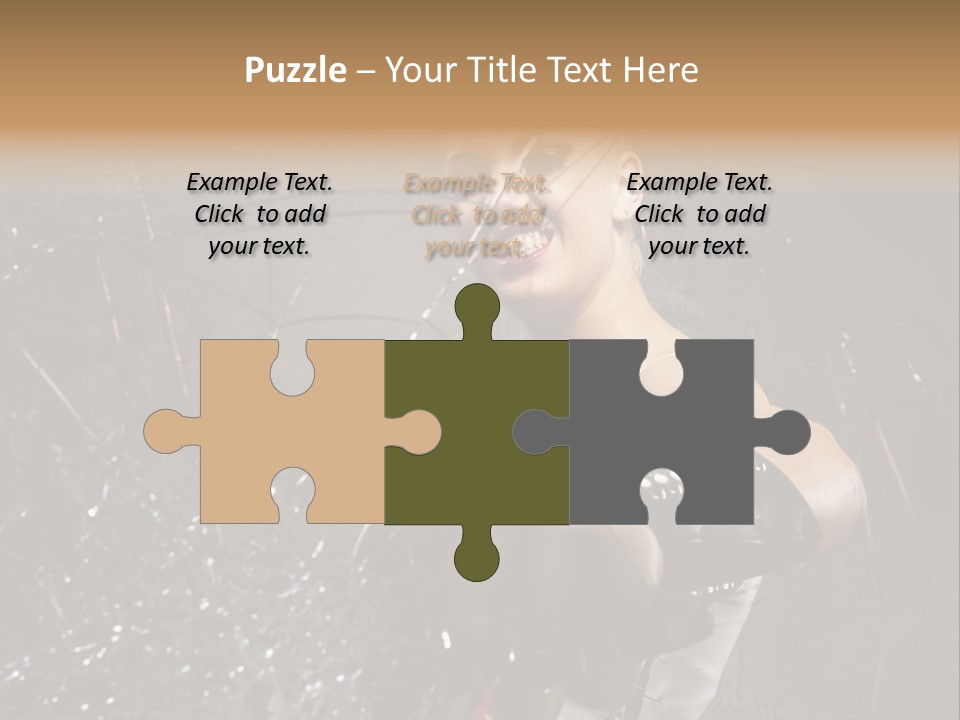 Adult Hairstyle Holding PowerPoint Template