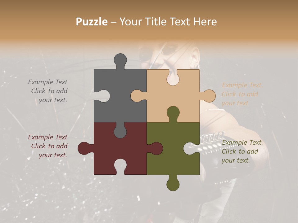 Adult Hairstyle Holding PowerPoint Template