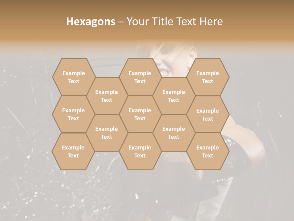 Adult Hairstyle Holding PowerPoint Template