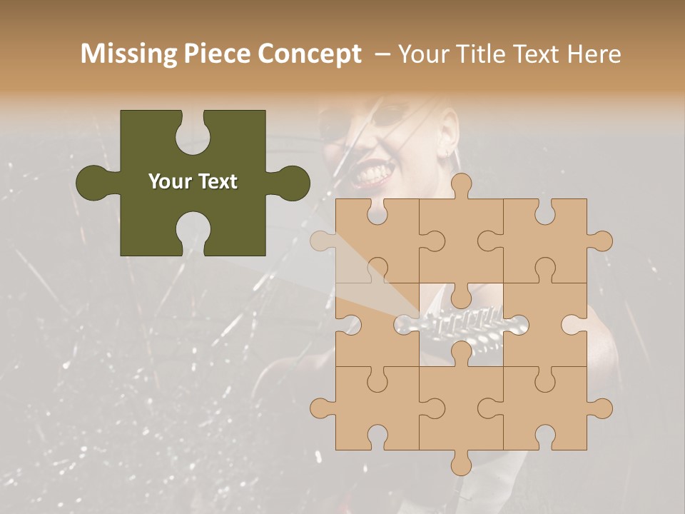 Adult Hairstyle Holding PowerPoint Template