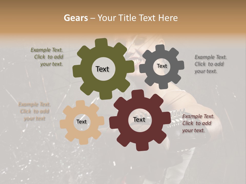 Adult Hairstyle Holding PowerPoint Template