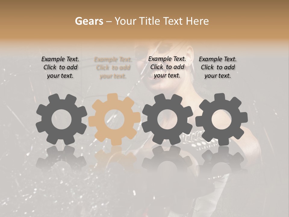 Adult Hairstyle Holding PowerPoint Template