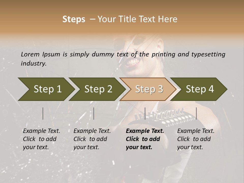 Adult Hairstyle Holding PowerPoint Template